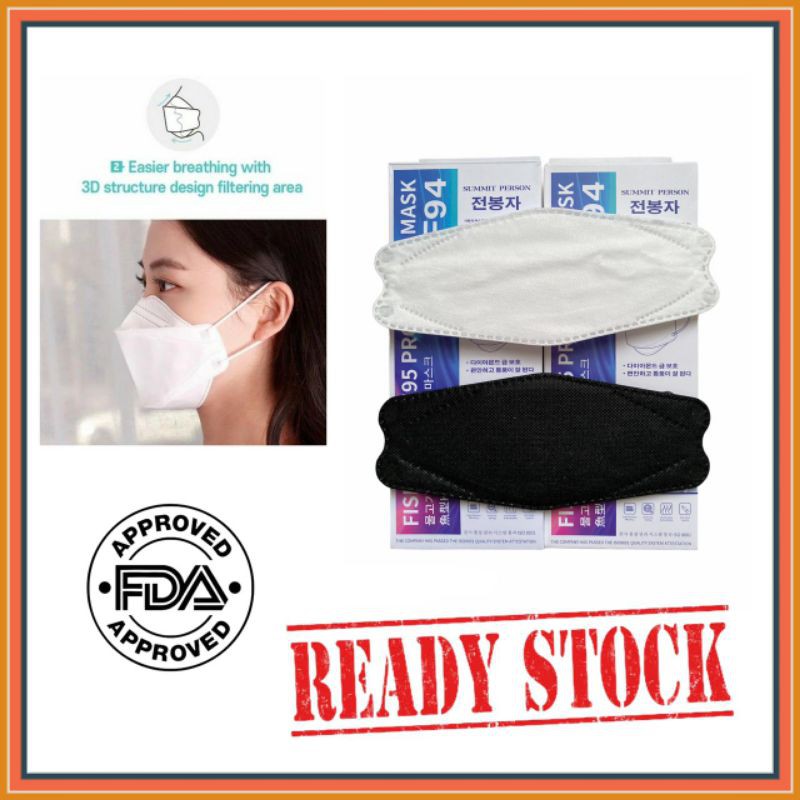 Masker Korea Summit Person EVO 4ply 4D KF94 isi 20pcs