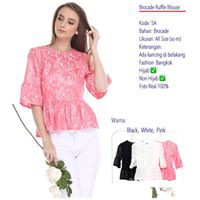Blouse brokat wanita - import bangkok