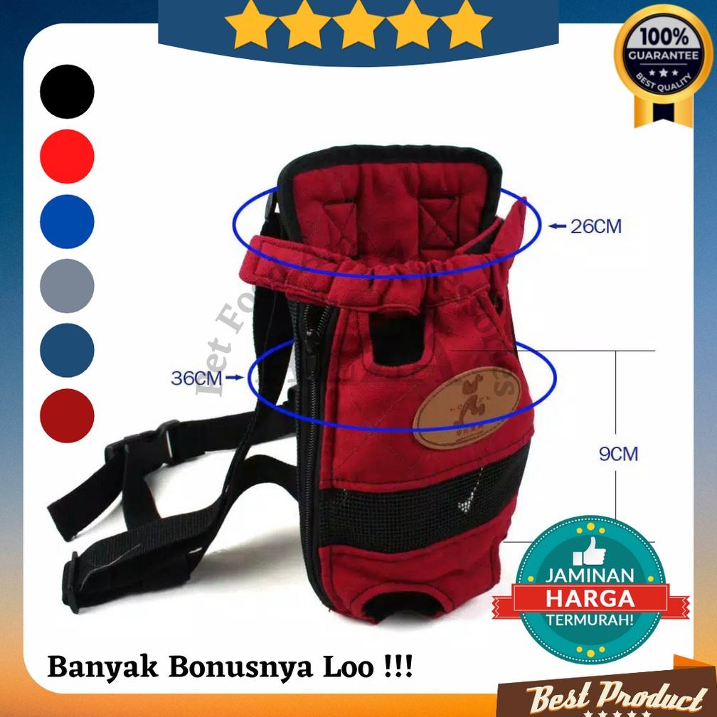 COD Gendongan kucing anjing depan kualitas premium / tas kucing gendongan depan belakang murah ukura