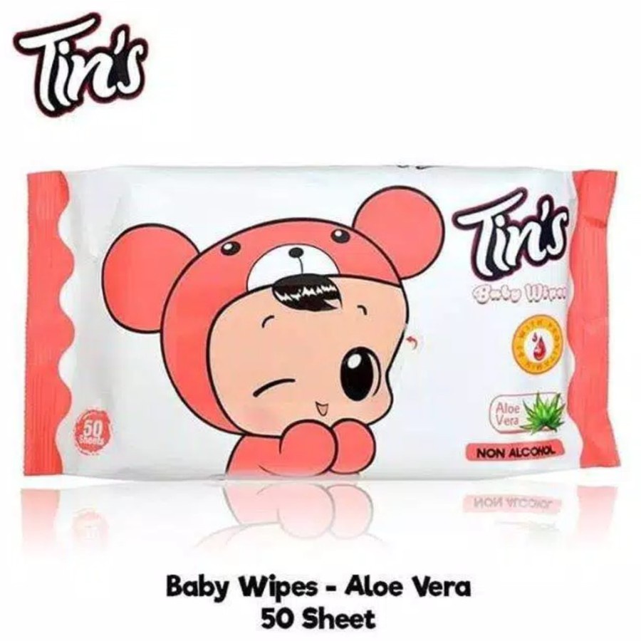 Tin's Tisu Basah Baby Wipes Non Alkohol 50's (Beli 1 Gratis 1)