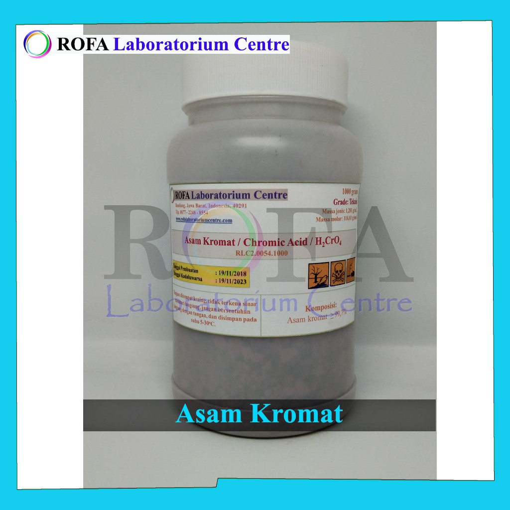 Asam Kromat / Chromic Acid / H2CrO4 500 Gram