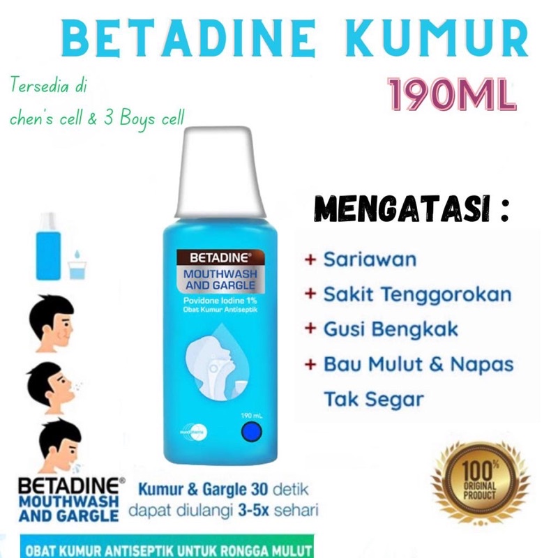 Betadine Kumur 190 ml