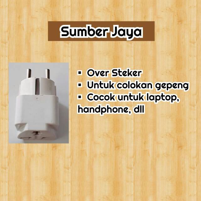 Over steker colokan tiga colokan gepeng