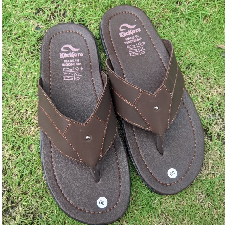 SANDAL JAPIT PRIA - Sandal Pria Kasual Kulit Sintesis Original Nyaman dikaki -546