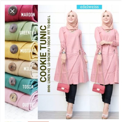 Tunik Bl Moscrepe Model Baju Atasan Wanita Modis Kekinian Motif Bordir Simpel Trend Lucu Terbaru Shopee Indonesia