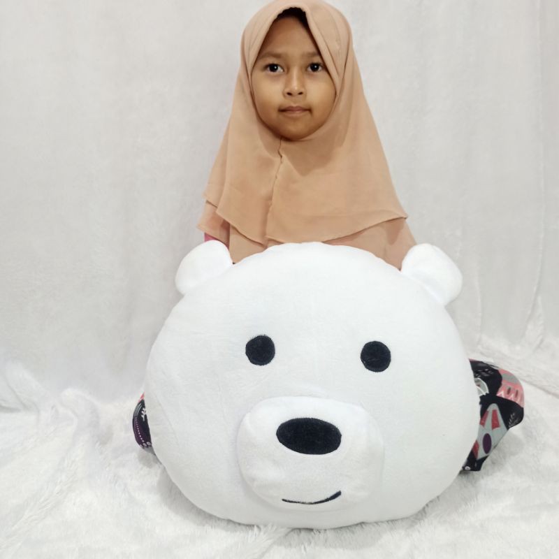 Bantal We Bare Bears Panda Beruang Bear 40cm BONEKA