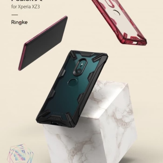RINGKE FUSION X SONY EXPERIA XZ3.PRODUCT KOREA ORGINAL RUBY RED