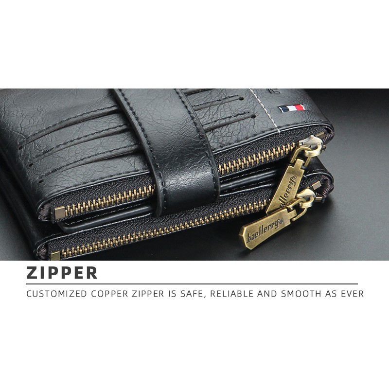 BAELLERRY D3225 Dompet Pria Dompet Pendek Bahan Kulit PU Leather Premium WATCHKITE WKOS