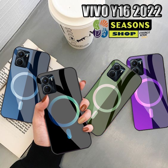 [Vivo Y16] Softcase Vivo Y16 Terbaru - Softtcase Kaca Vivo Y16 - Softcase Glass Glitter Vivo Y16 - C