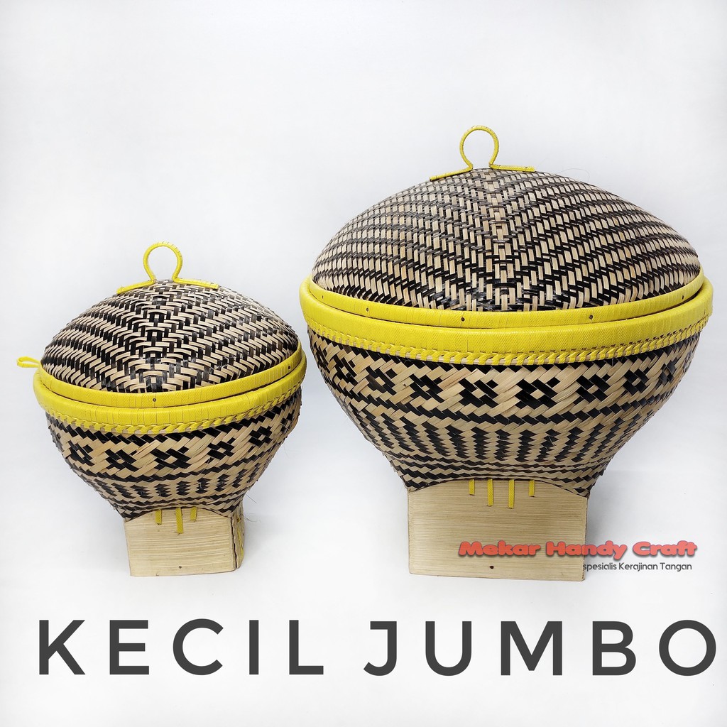 BAKUL NASI BAMBU JUMBO ANYAMAN BILIK KUALITAS SUPER