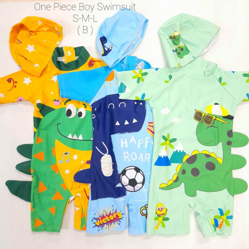 One Piece Boy Swimsuit/ Baju Renang Anak Laki-laki