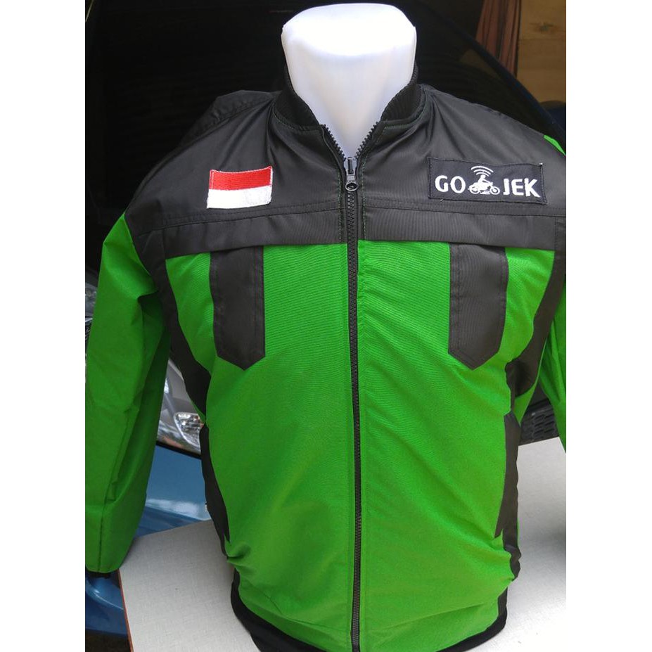 Jaket Bomber Double Akun Grab Gojek Premium .Deevagrosir.Olshop