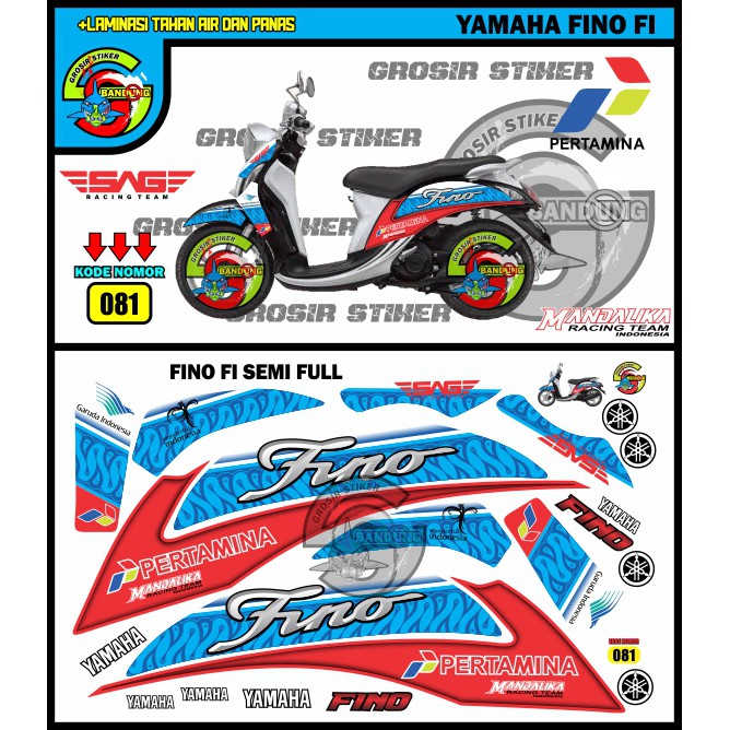 STRIPING VARIASI YAMAHA FINO FI MANDALIKA