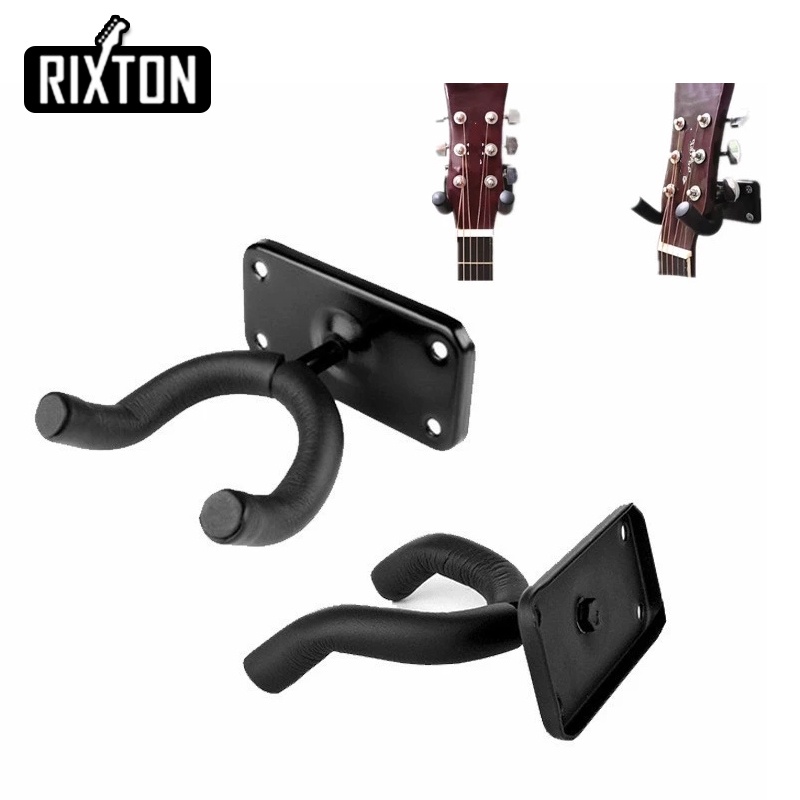 Rixton Braket Pemasangan Dinding Gantungan Gitar untuk Gitar dan Ukulele 2 Pcs