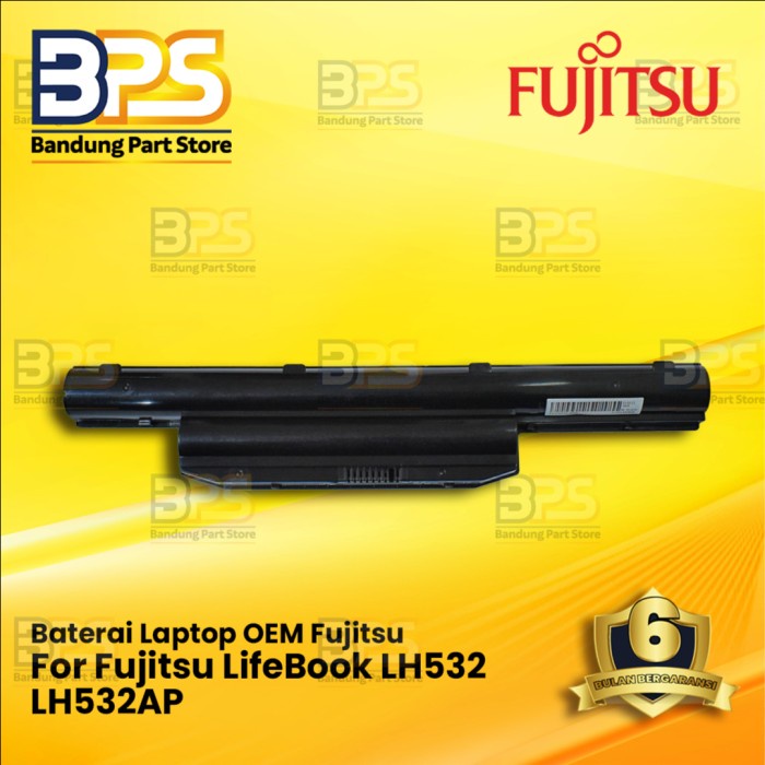 Baterai Laptop OEM Fujitsu LifeBook LH532 LH532AP