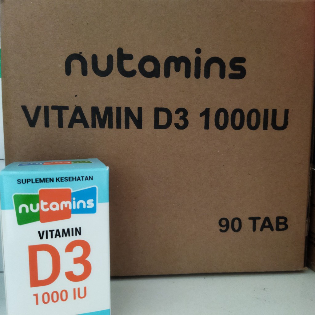 Nutamins Tablet Vitamin D3 1000 IU - Grosir (1 karton isi 24 btl)