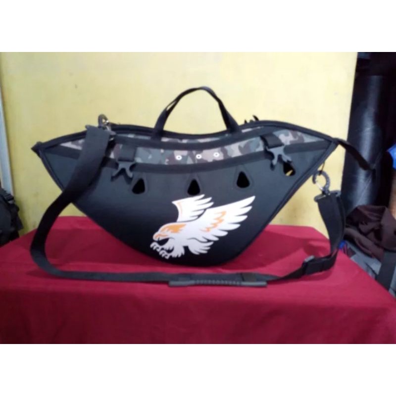 Kisa tas ayam jago sablon jumbo NEW EDITION hitam, army