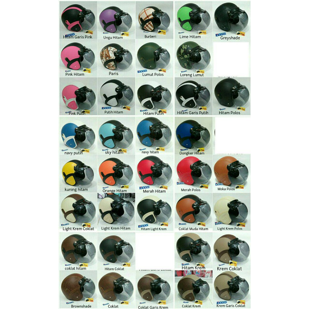 SALE Helm Retro Kaca Bogo Classic Vespa