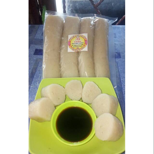 

Pempek lenjer ikan gabus