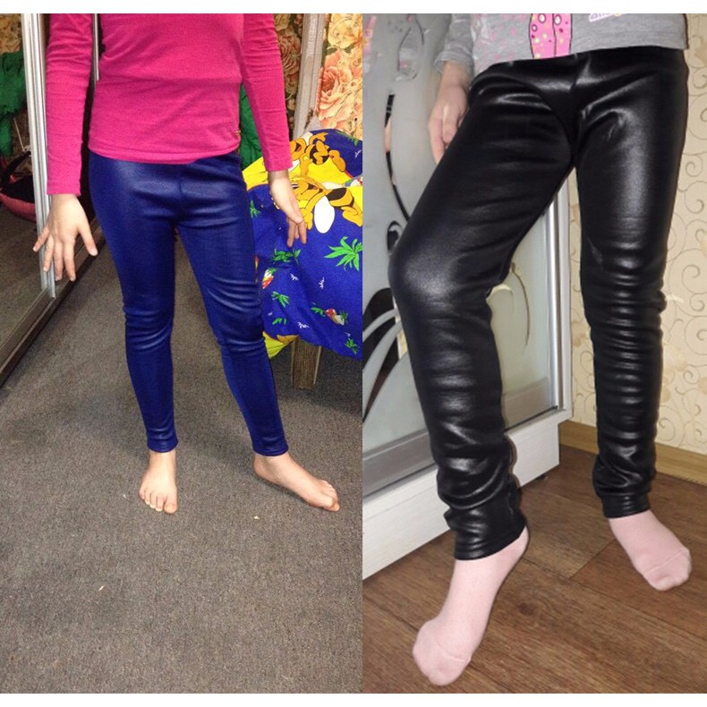 IMPORT MOLLAD Legging Leather Kids Celana Legging Kulit Thermal Bulu Anak