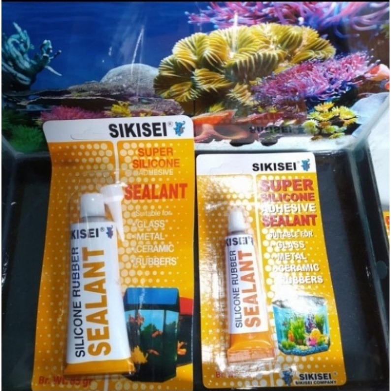 

Lem kaca besi ceramic karet Sikisei silicone adhesive sealent