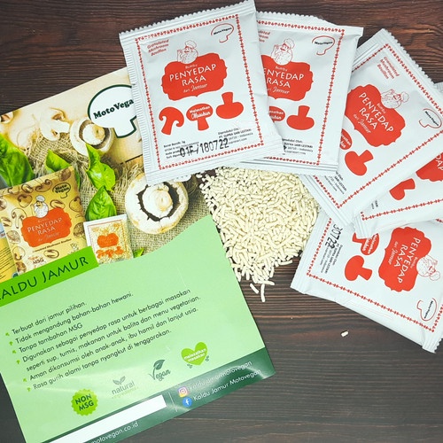 

Motovegan Kaldu Jamur Alami Non MSG Sachet 5gr / Penyedap Rasa Jamur Pengganti Micin