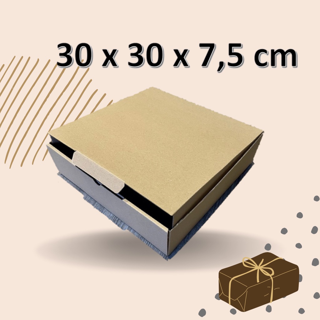 

BOX 30x30x7,5 dan 30x30x10 kardus DIE CUT GROSIR untuk hoodie, sweater, hampers giftbox