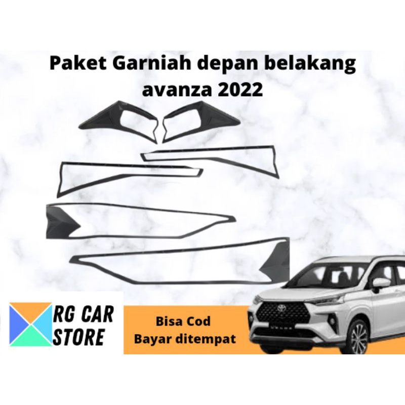 GARNISH MOBIL AVANZA VELOZ 2022 DEPAN BELAKANG-GARNISH LAMPU VELOZ 2022 DEPAN BELAKANG