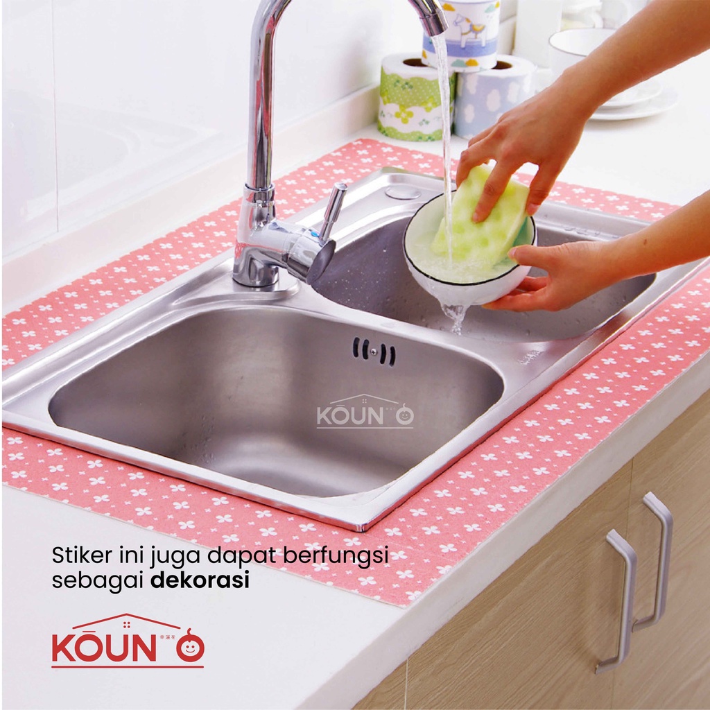 Stiker Anti Air Stiker Kain Penyerap Air Tempelan Dapur Wastafel Kloset Closet Basin Kitchen Sink