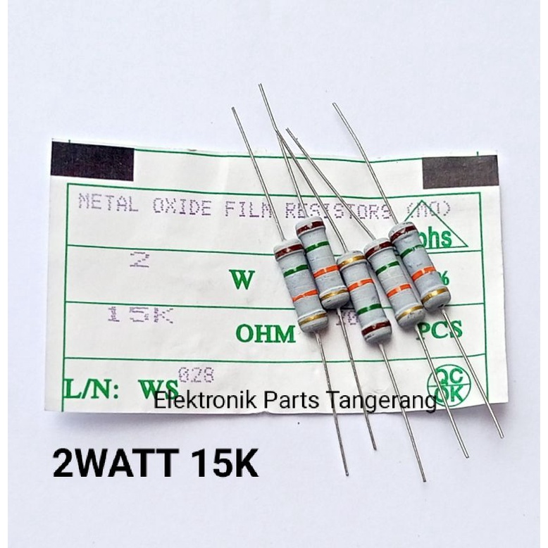 (10 PCS) RESISTOR 2WATT 15K OHM 5% RESISTOR 2 WATT 15K OHM RESISTOR 2W 15K OHM RESISTOR 15K OHM RESI