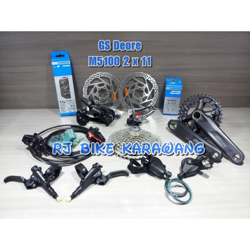 Groupset Shimano Deore M5100 Double 2 x 11 Speed