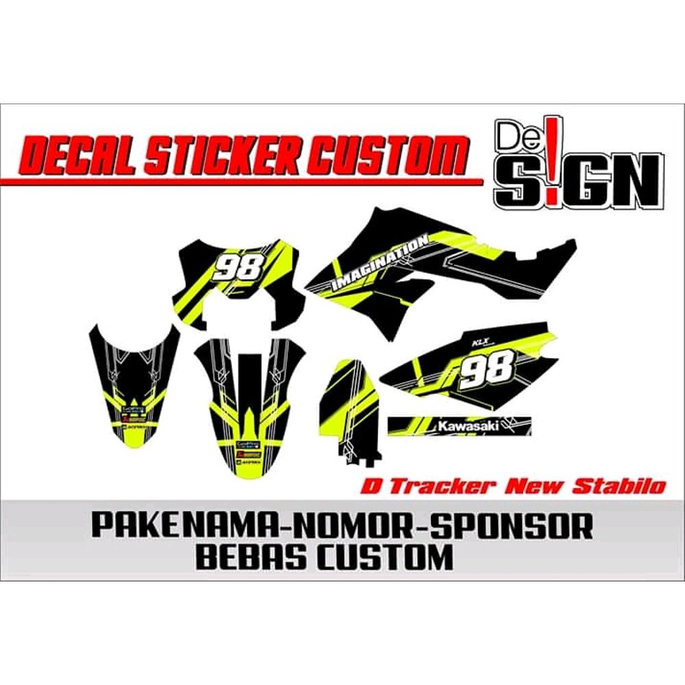 Decal KLX D Tracker New Stabilo Termurah