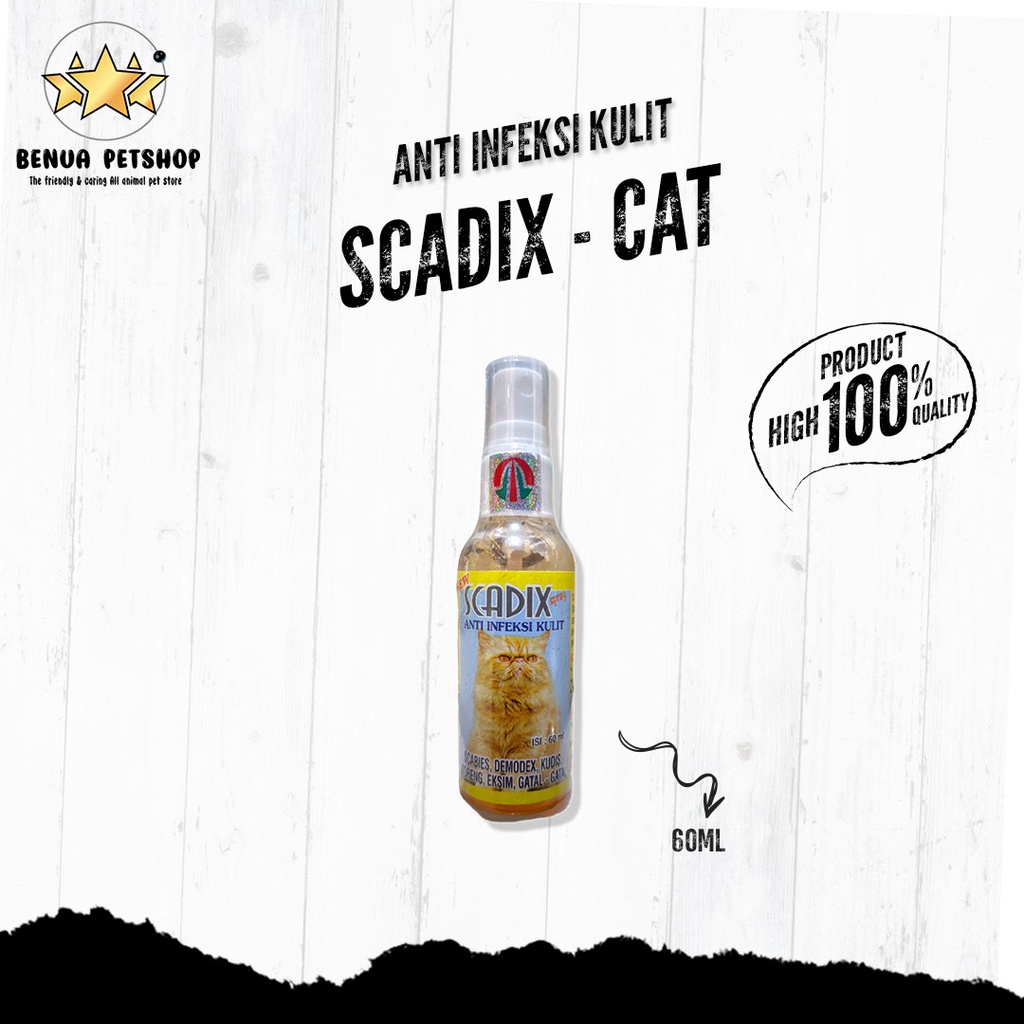 Spray anti Infeksi dan Penyakit Kulit pada Kucing/Anjing - SCADIX 60ml