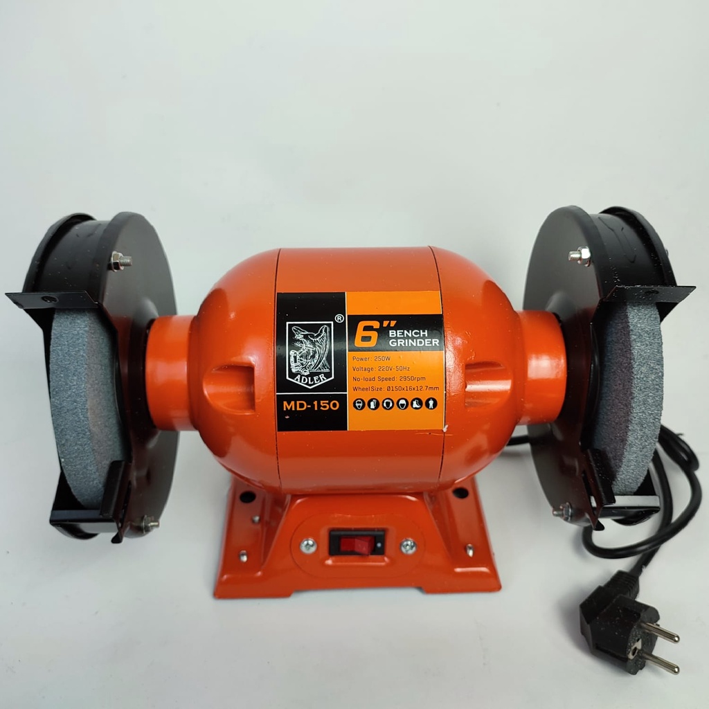 MESIN GERINDA DUDUK 6" INCH ADLER BENCH GRINDER ALAT TUKANG POWER TOOL