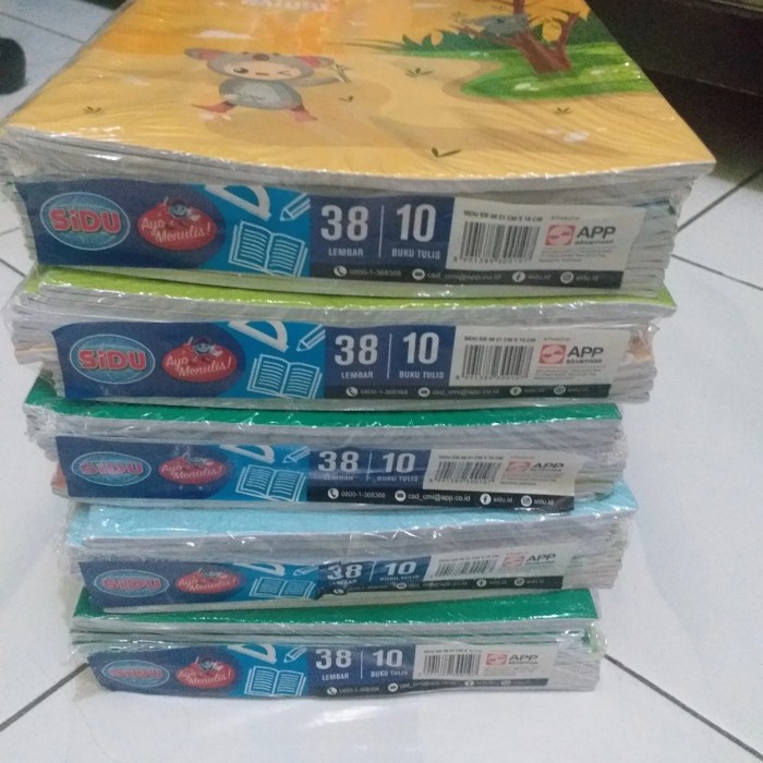 

Produk Buku Tulis Sidu Isi 38 Lbr/ 1 Pak (10 Buku) Hot Sale