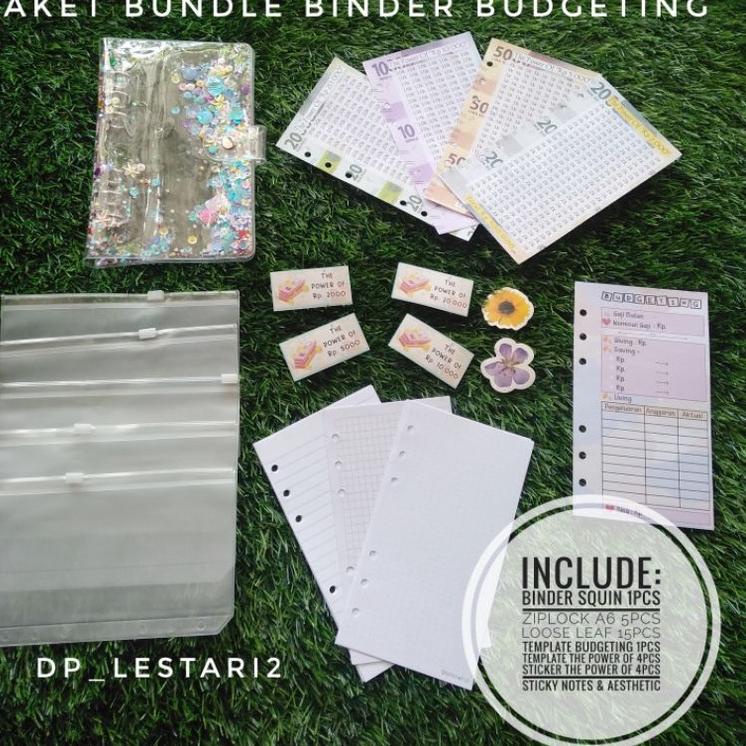

LANGSUNG KIRIM.. BINDER BUDGETING || Paket bundle budgeting lengkap || binder daisy A6 binder squin binder kulit jeruk