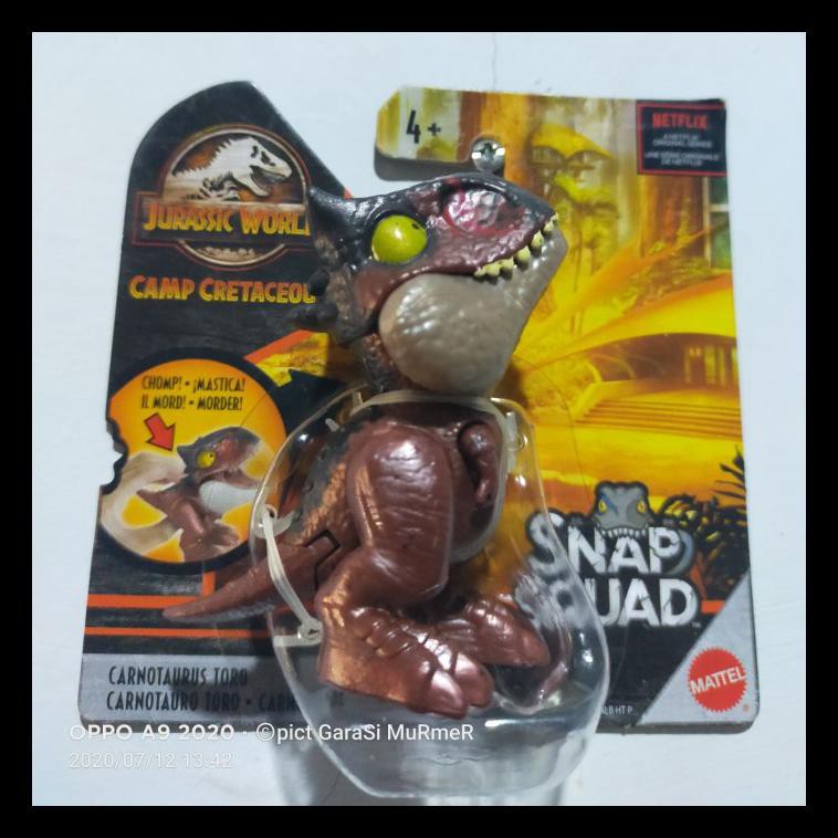 Stok Baru Snap Squad Jurassic World Wave 6 Carnotaurus Toro Action Figure Al1