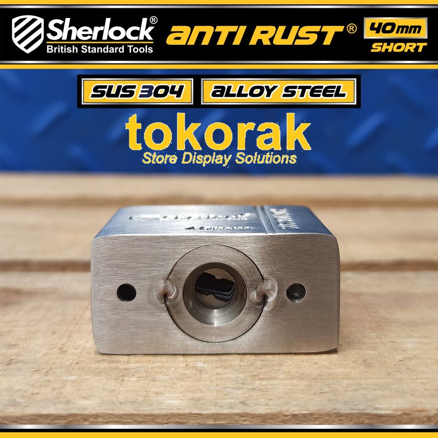 GEMBOK STAINLESS STEEL ANTI RUST 40MM PDK SHERLOCK - GEMBOK ANTI KARAT