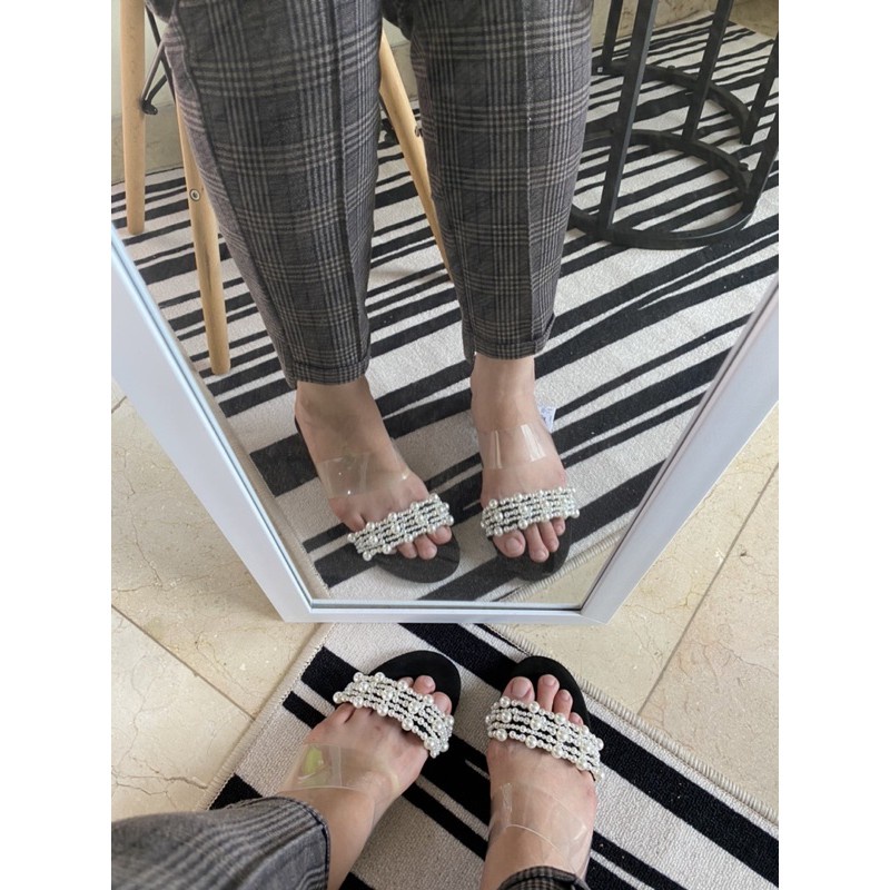 Sendal Zara Zr-164 Heels Zara 5 cm Sendal Mutiara