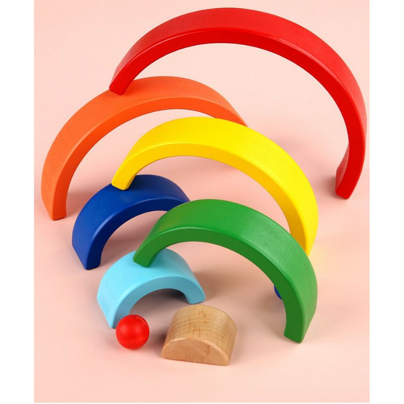 rainbow stacking block