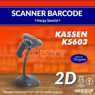 Scanner Barcode Bluetooth 2 Dimensi Kassen KS-603 BT / KS603BT / KS 603 BT