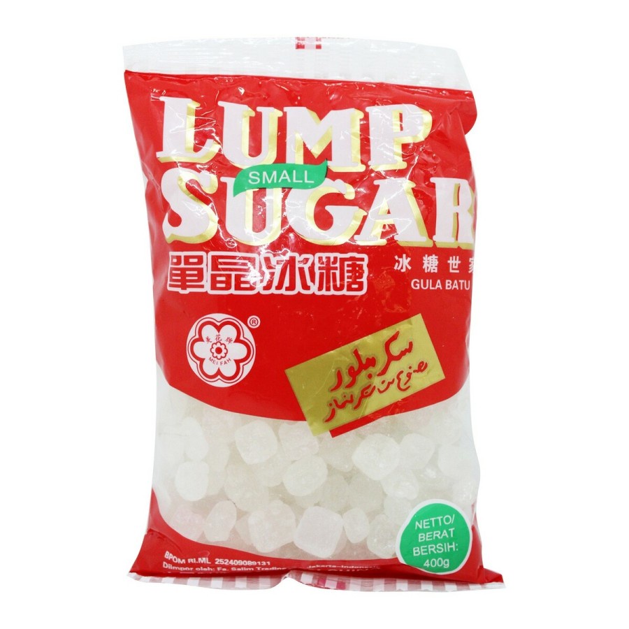 

(Import Quality - BPOM ) LUMP SUGAR SMALL PREMIUM 400g 400 gram 1/2 kg Gula Batu Kristal Bening Halal Sehat Impor Malaysia China Cina Thailand Vietnam