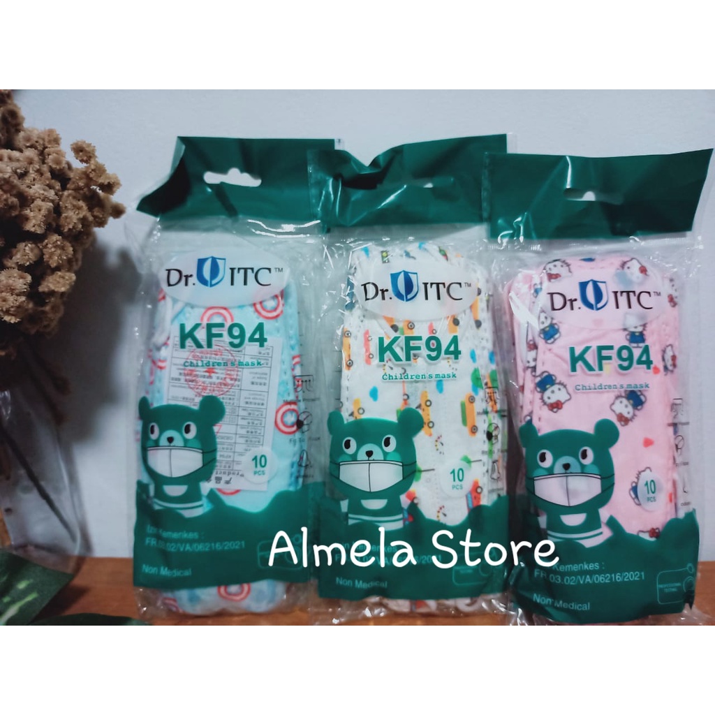 MASKER ANAK KF94 MERK DR ITC ISI 10PCS