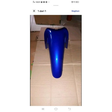 Spakbor depan karisma X biru