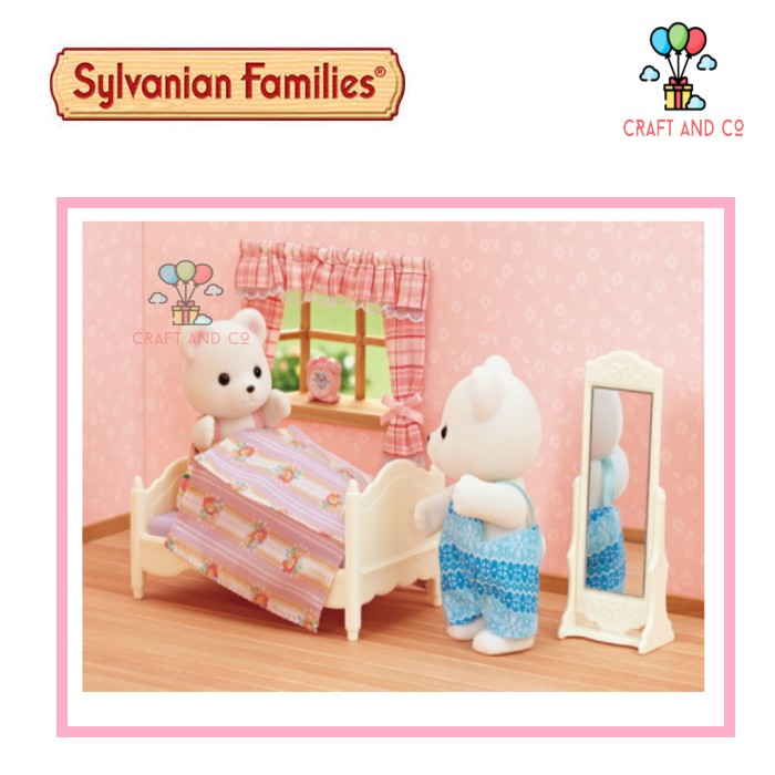 Mainan anak koleksi Sylvanian Families Kids Bedroom Set (include figure) 53770 EPOCH Japan