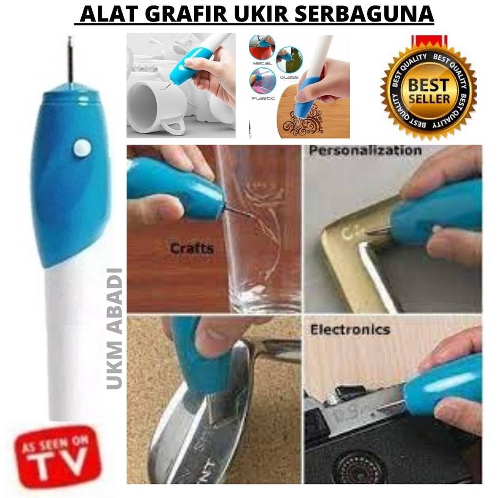 Alat Grafir Ukir Nama Elektrik Portabel Pen Serbaguna Besi Kayu Plastik  113171