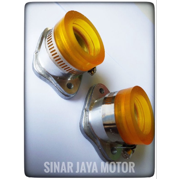 INTAKE INTEK MANIPOL  KARBURATOR KARBU PE PWK 26 28 30 TEFLON TIGER VERZA CB GL PRO MEGAPRO MIRING/LURUS