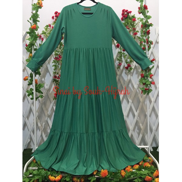 Gamis Dress 3 Dara Green M11 Sinai