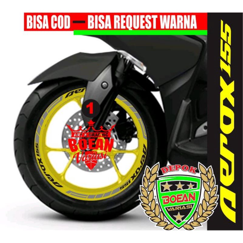 Sticker lis velg Aerox sticker aerox