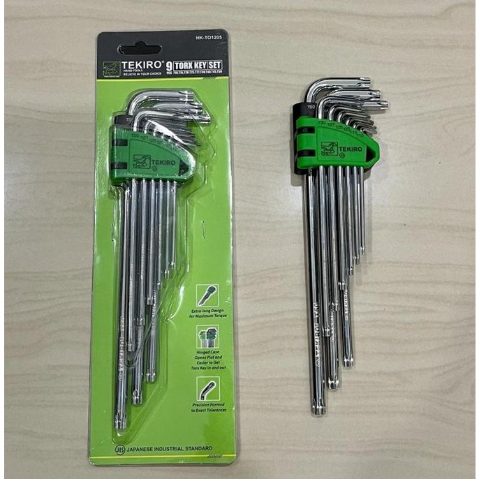 Kunci L set tekiro. Bintang. Bunga. 9pis kunci L tekiro